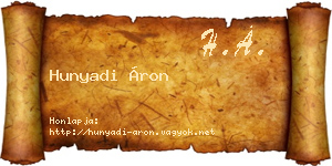 Hunyadi Áron névjegykártya
